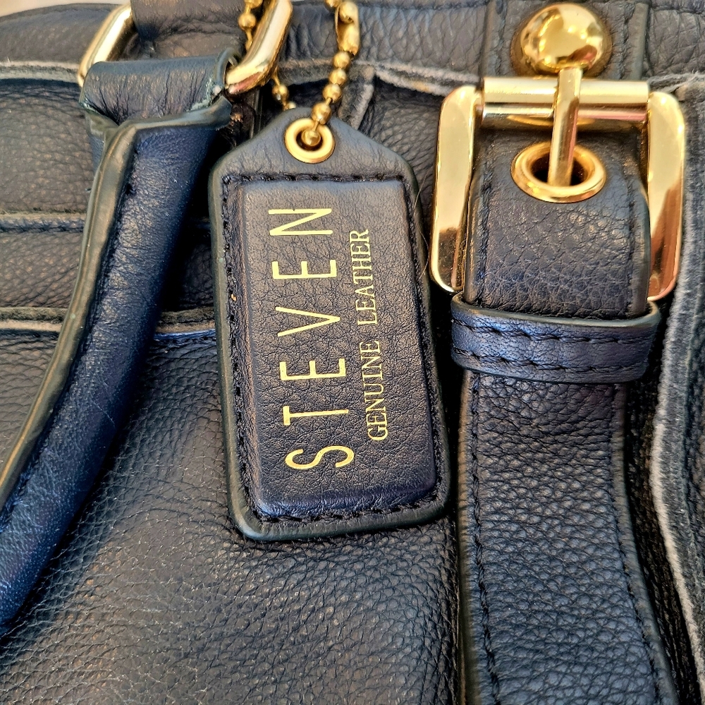Steven By Steve Madden Navy Vintage Leather - Picture 4 of 16
